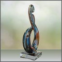 Curly Art Glass