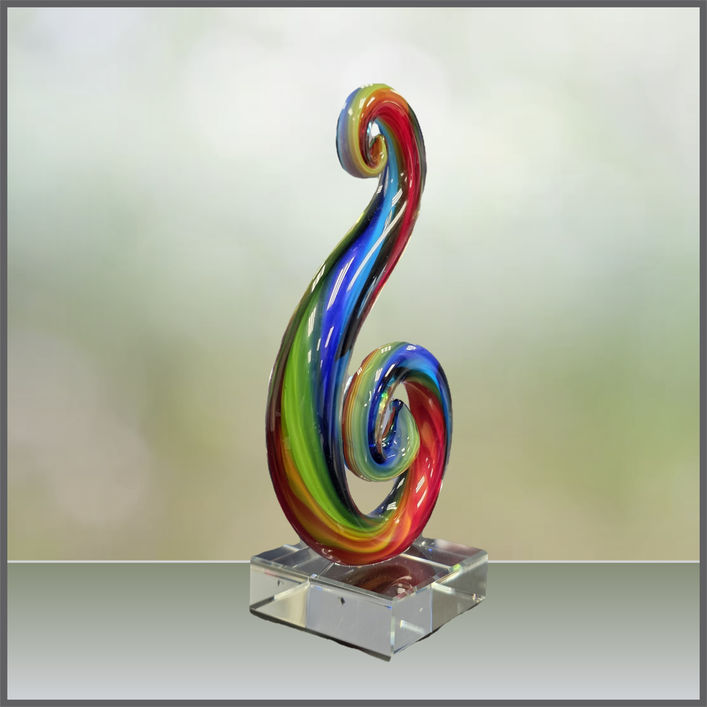 Curly Art Glass - Small