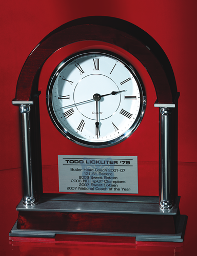 Arch Top Rosewood Clock