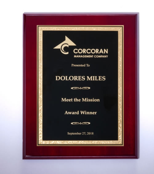 Black/Gold Florentine on Rosewood