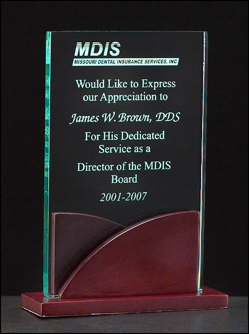 Jade Acrylic on Mahogany