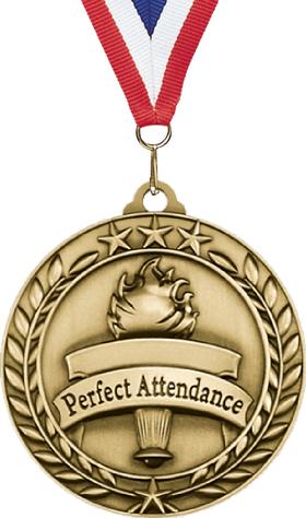 Perfect Attendance WAM-Medal