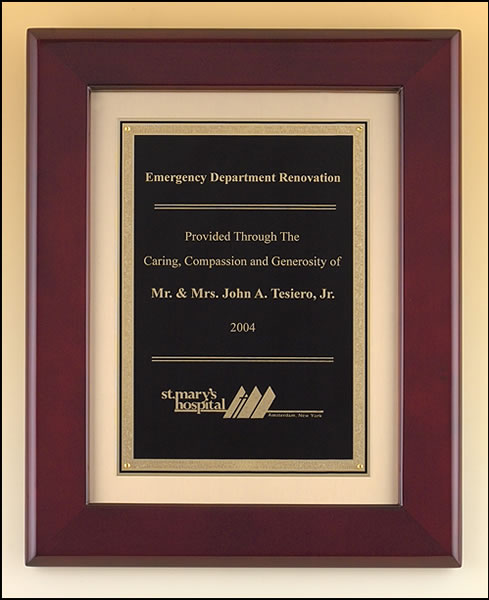 Rosewood Frame Plaque (P3990)