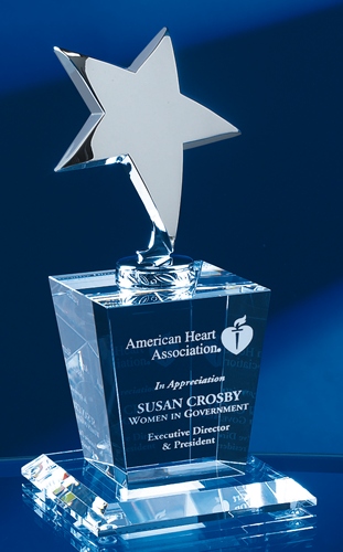 Star on Crystal Base