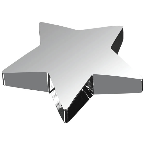 Silver Star Paperweight