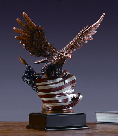 Eagle w/ American Flag - M