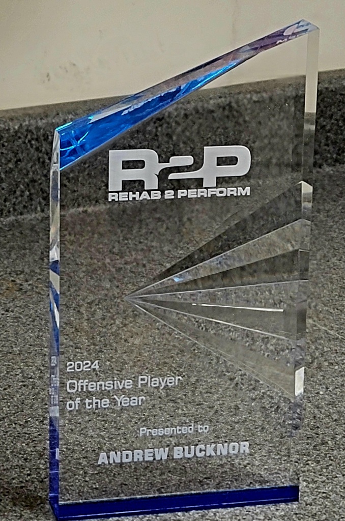 Acrylic Carved Blue Burst