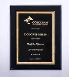 Black/Gold Florentine on Black