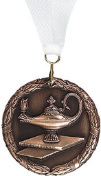 Lamp of Knowledge 3D Medal