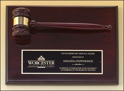 [PG4470] Rosewood Gavel Plaque