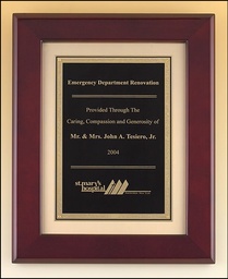 [P3990] Rosewood Frame Plaque (P3990)